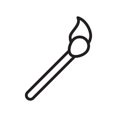 Matches icon outline set sign