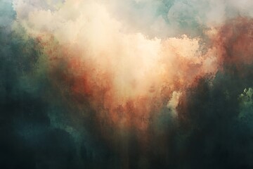 Fototapeta premium Abstract light rays shining through clouds