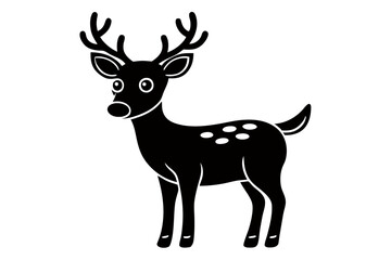 Fototapeta premium creative a cute animal line art design vector silhouette with a white background