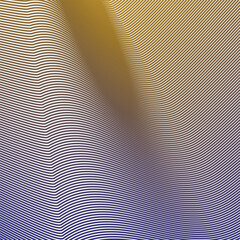 Blue Yellow line wave pattern seamless abstract background vector image