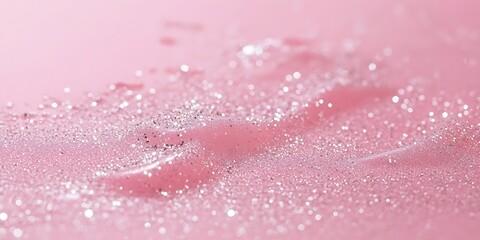 Fototapeta premium Elegant soft pink background with subtle silver sparkles.