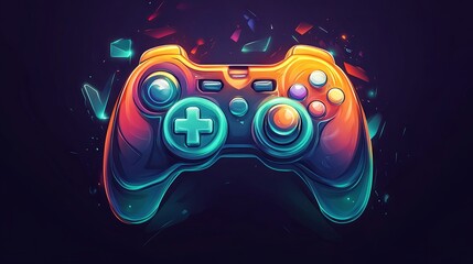 Minimalistic Gamepad Logo Design for Gaming and Esports Branding	