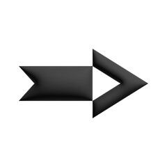 Inflate 3D illustration of variation arrow or direction icon