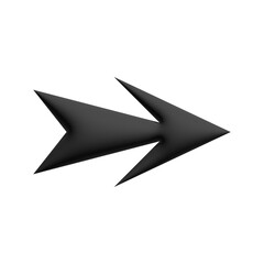 Inflate 3D illustration of variation arrow or direction icon