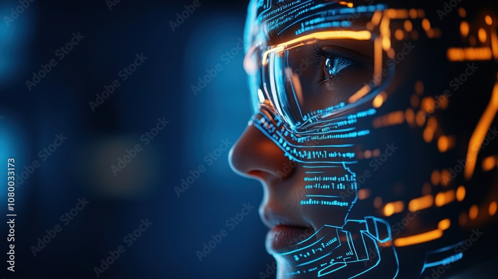 Poster explore the future of technology through innovative digital interfaces