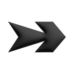 Inflate 3D illustration of variation arrow or direction icon