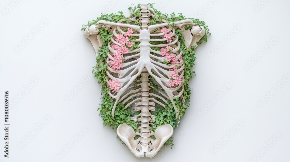 Poster explore the connection between nature and anatomy in art