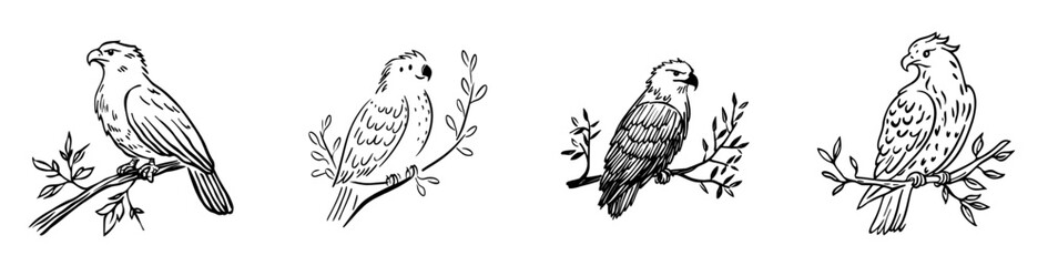 Obraz premium A high quality modern illustration ideal for a t-shirt graphic, the Eagle is a high quality logo