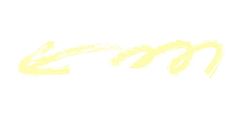 Hand drawn simple arrow drawn with wax crayon, chalk or charcoal. Uneven dry texture for underlining highlighting. Pencil drawn lines, strikethrough, grungy vector isolated on white