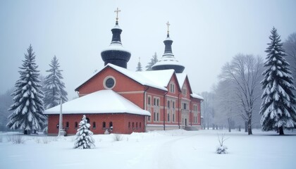  Snowy serenity  A winter wonderland church