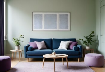 modern living room with sofa