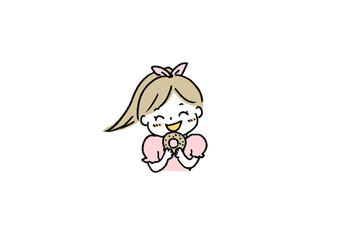 ドーナツ大好きな女の子