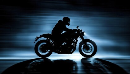 Fototapeta premium Motorcycle Rider in Motion.