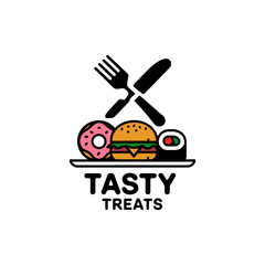 Food Vector Logo, Food Concept, Food Shop Logo, Vector Design