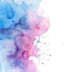 Fototapeta premium Minimal Watercolor Splotches in Soft Pastel Colors