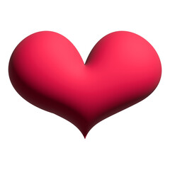 Inflate 3D illustration of heart or love icon