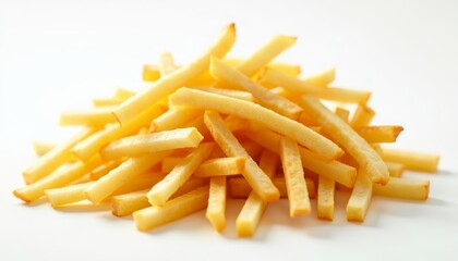 Fototapeta premium A pile of golden crispy french fries