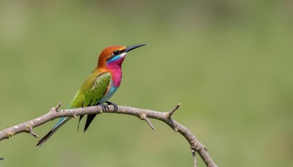  Vibrant bird in natures embrace