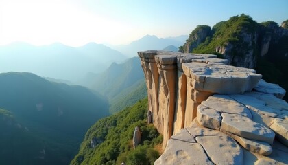 Epic cliffside view of majestic mountains
