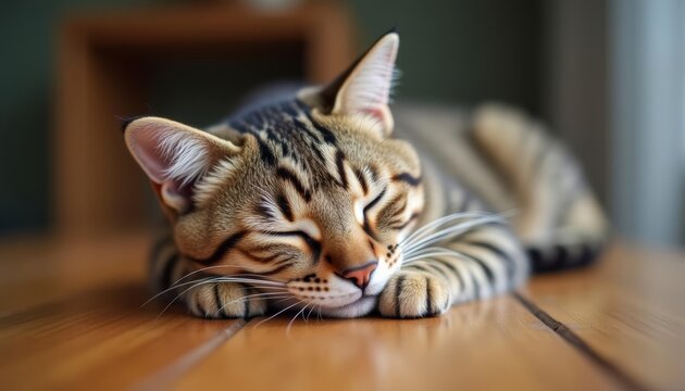  Resting in tranquility  A moment of feline serenity