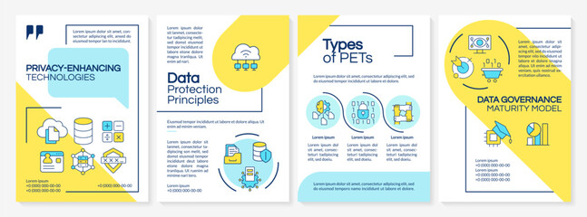 Privacy-enhancing technologies RGB color icons set. Data security, protection and encryption. Isolated vector illustrations. Simple filled line drawings collection. Editable stroke