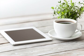 mockup template of a digital ad on a tablet, modern and stylish layout, interactive components highlighted, sharp focus