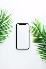 Graphic design mockup featuring a social media preview on a smartphone, with a sleek modern background and vivid interface details