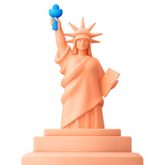 Statue of Liberty 3D Icon
