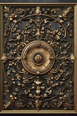 Baroque, Barocco Ornate Marble Ceiling Non-Linear Reformation Design with Intricate Accents Depicting Classic Elegance and Architectural Beauty