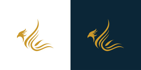 The pheonix bird logo opens its wings