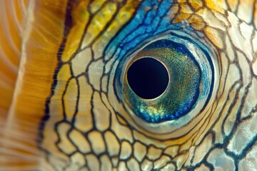 Obraz premium Angelfish in Shallow Waters A close-up of a multicolored angelfish