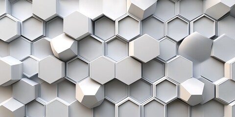 Fototapeta premium Abstract digital hexagonal pattern