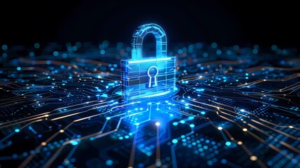 Digital Technology Cyber security Digital technology poster background