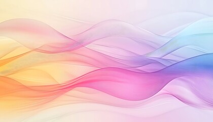 Fototapeta premium Soft pastel wave background with gradient colors for apps.