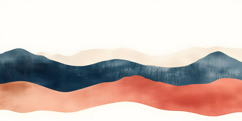 Naklejka premium Advanced Chinese abstract landscape painting, modern abstract ink painting, watercolor, art, design, artwork, wallpaper, background, poster, commercial, advertising, marketing, zen