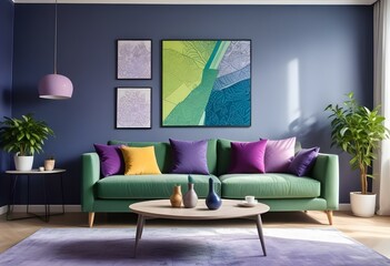 purple interior design