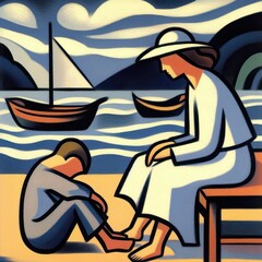 Fototapeta premium AI Art Board Design