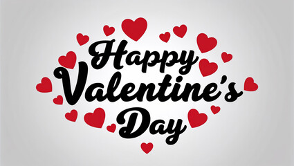 White background with a red heart