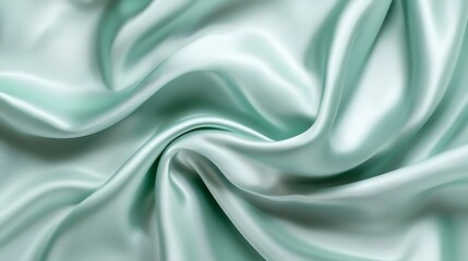 Fototapeta premium Background of light emerald green with a satin texture
