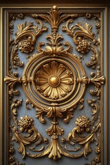 Baroque, Barocco Ornate Marble Ceiling Non-Linear Reformation Design with Intricate Accents Depicting Classic Elegance and Architectural Beauty