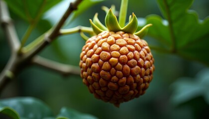  Freshly ripened exotic fruit in bloom