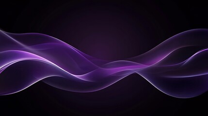 Fototapeta premium Dark violet background with light smoke and soft glowing light