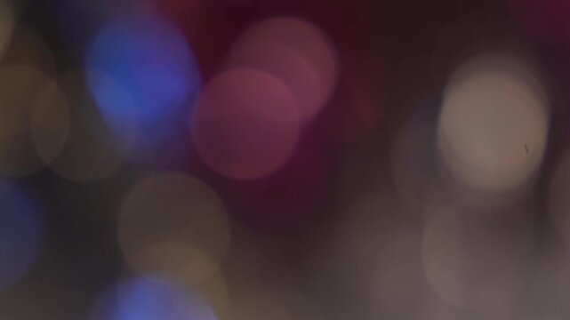 plan fixe, de billles de bokeh qui apparaissent pour une introduction vid&eacute;o