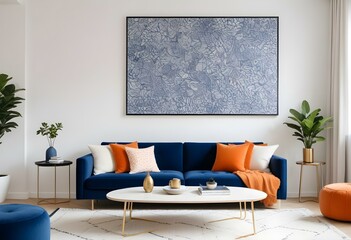 modern interior in pink colour