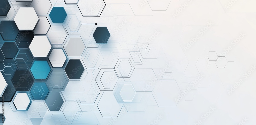 Poster discover innovative business solutions that incorporate hexagonal design elements to enhance your st