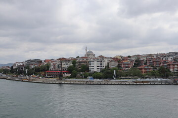 Fototapeta premium Istanbul view from Maiden's Tower. Istanbul, Turkey.