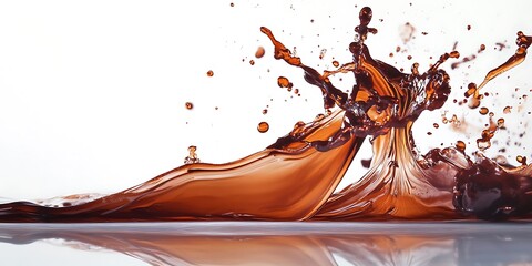 Abstract liquid paint in motion