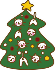 cat christmas tree.eps