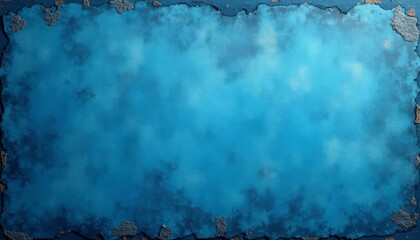  Vibrant blue abstract art with textured edges