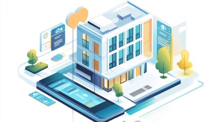 Obraz premium Smart Home Automation: Modern Architecture & Technology